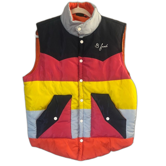 B Fresh Large Multi Color Puffer Vest - Picture 2 of 9